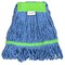 Alpine Industries 5in Head and Tail Bands Blue Loop End 24oz Cotton Mop Head, Green ALP302-02-5G - alternate 1